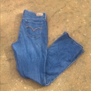 Levi's 515 Bootcut Brown Embroidered Pocket Accent Women's Size 10